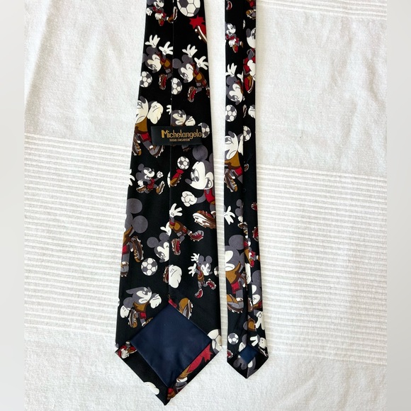 Vintage Mickey Mouse Myung Joo Silk Tie - Picture 5 of 10